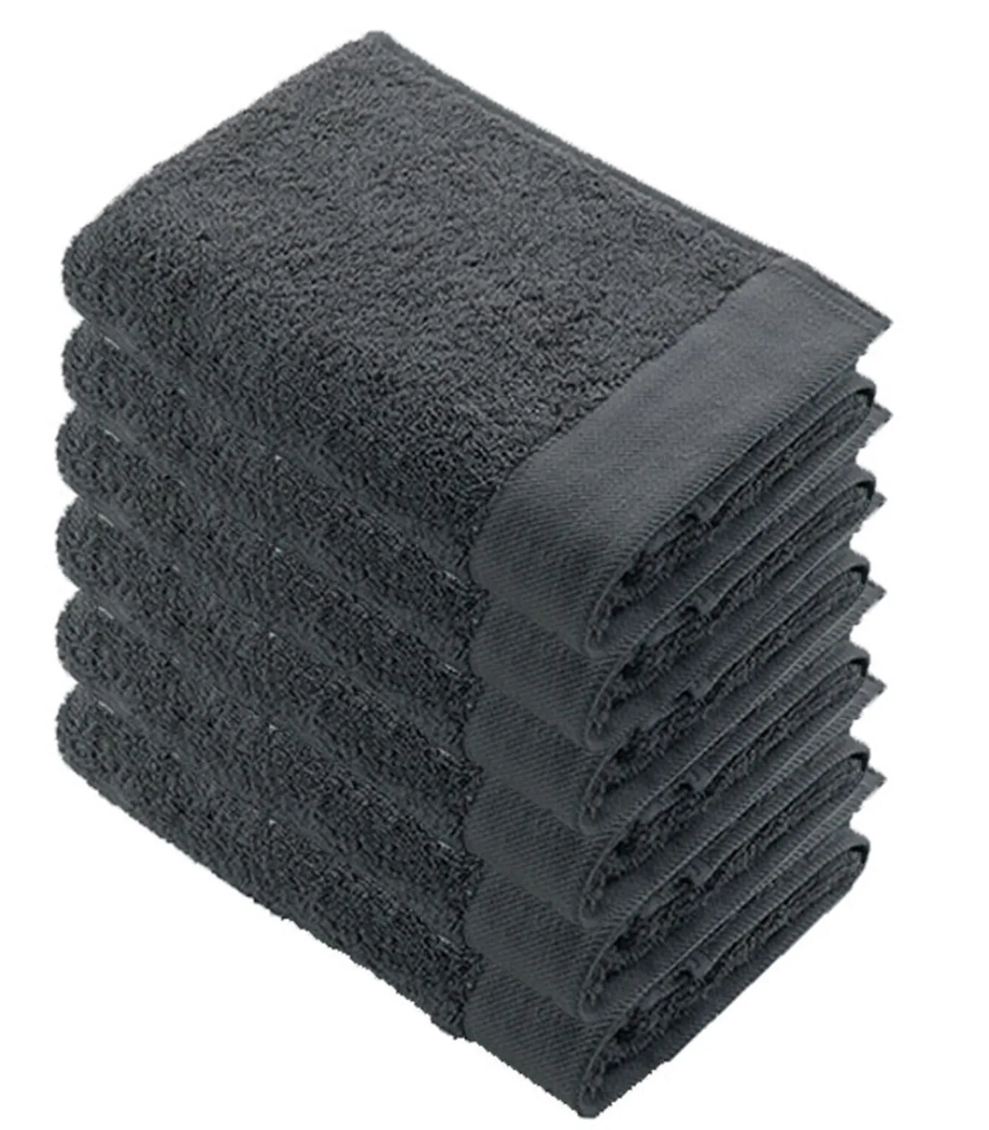 Hot 6x Remade Cotton Handdoeken 60x110 cm Grijs Handdoeken