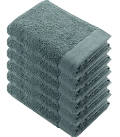 Outlet 6x Remade Cotton Handdoeken 70x140 cm Jade Handdoeken