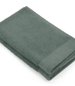 Online 8x Soft Cotton Gastendoekjes Legergroen Handdoeken