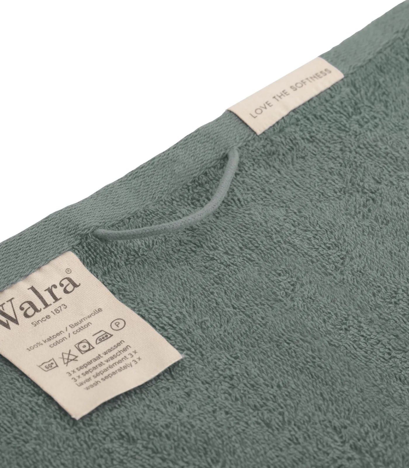 Online 8x Soft Cotton Gastendoekjes Legergroen Handdoeken