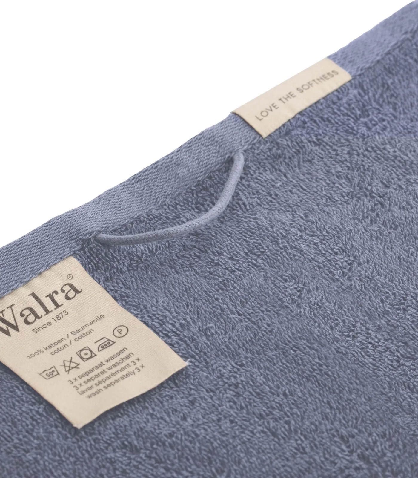 8x Soft Cotton Gastendoekjes Indigo Handdoeken