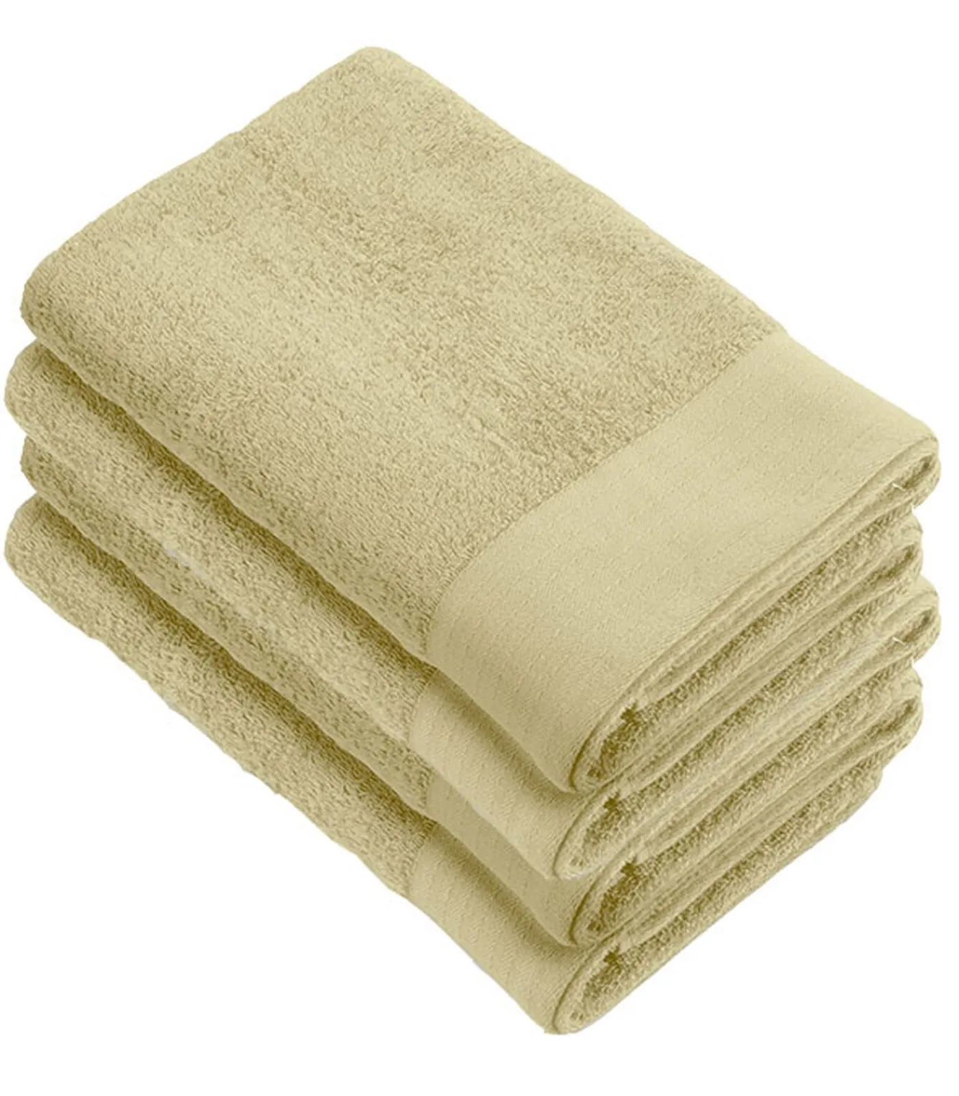 Best 4x Soft Cotton Handdoeken 70x140 cm Maisgeel Handdoeken