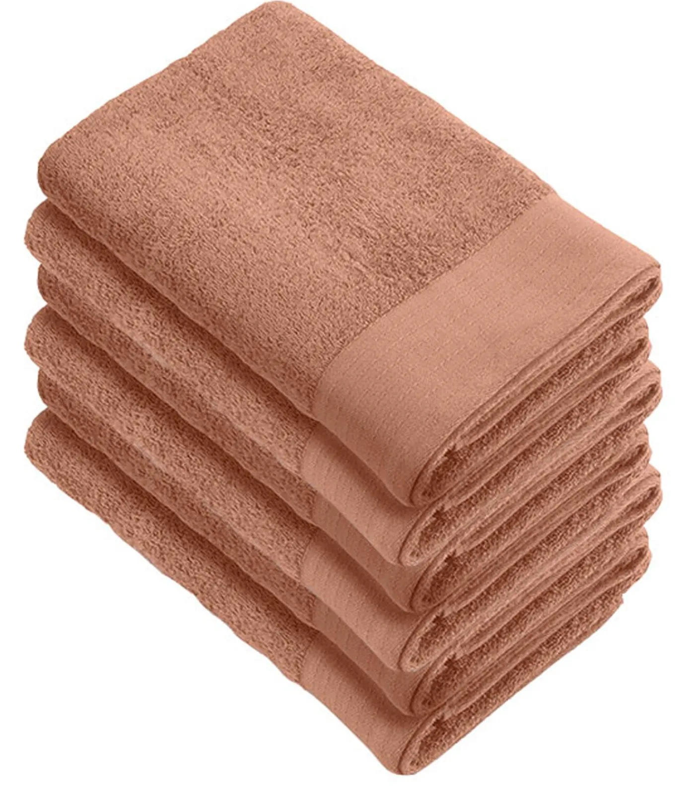 Discount 6x Soft Cotton Handdoeken 60x110 cm Terra Handdoeken