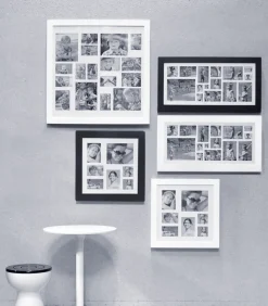 Outlet Image Fotolijst - Collagelijst voor 15 foto's - In Hout - Wit Fotolijsten