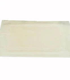 ZACHT vloerkleed van ecru katoen Bad-& Douchematten