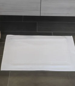 ZACHT vloerkleed van ecru katoen Bad-& Douchematten
