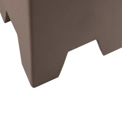 New Zina Bijzettafel Hoog - Cement - Bruin - 51x36x36 Tafels