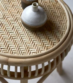 New Zita - Nachtkastje van rotan Bedden