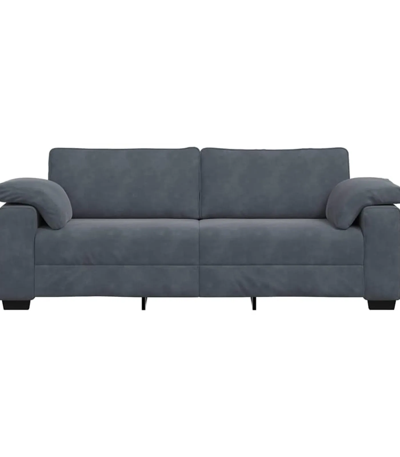 Online 3-zitsbank 178 cm fluweel donkergrijs Zetels