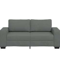 Clearance 2-zitsbank 140 cm stof donkergrijs Zetels