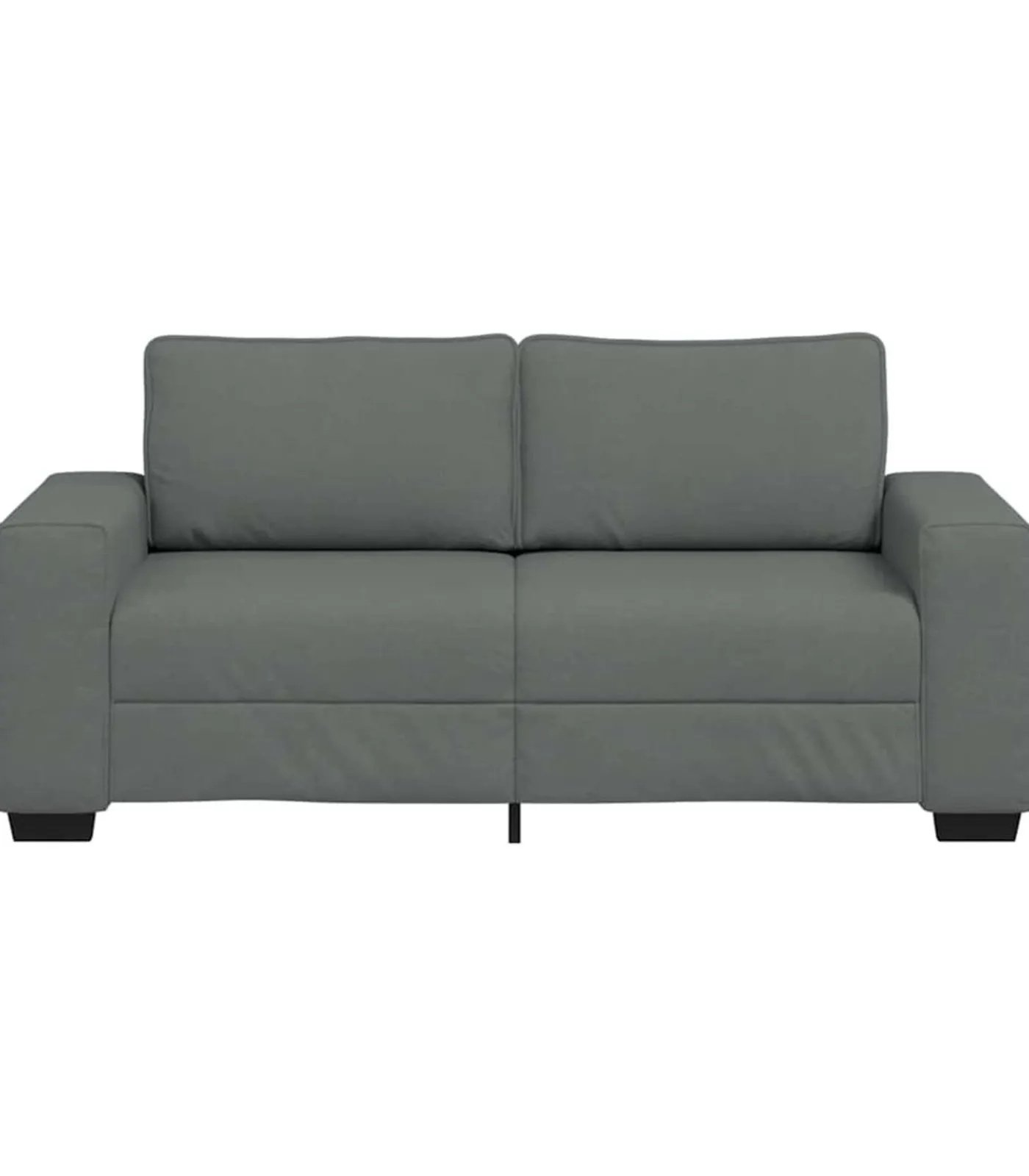 Clearance 2-zitsbank 140 cm stof donkergrijs Zetels