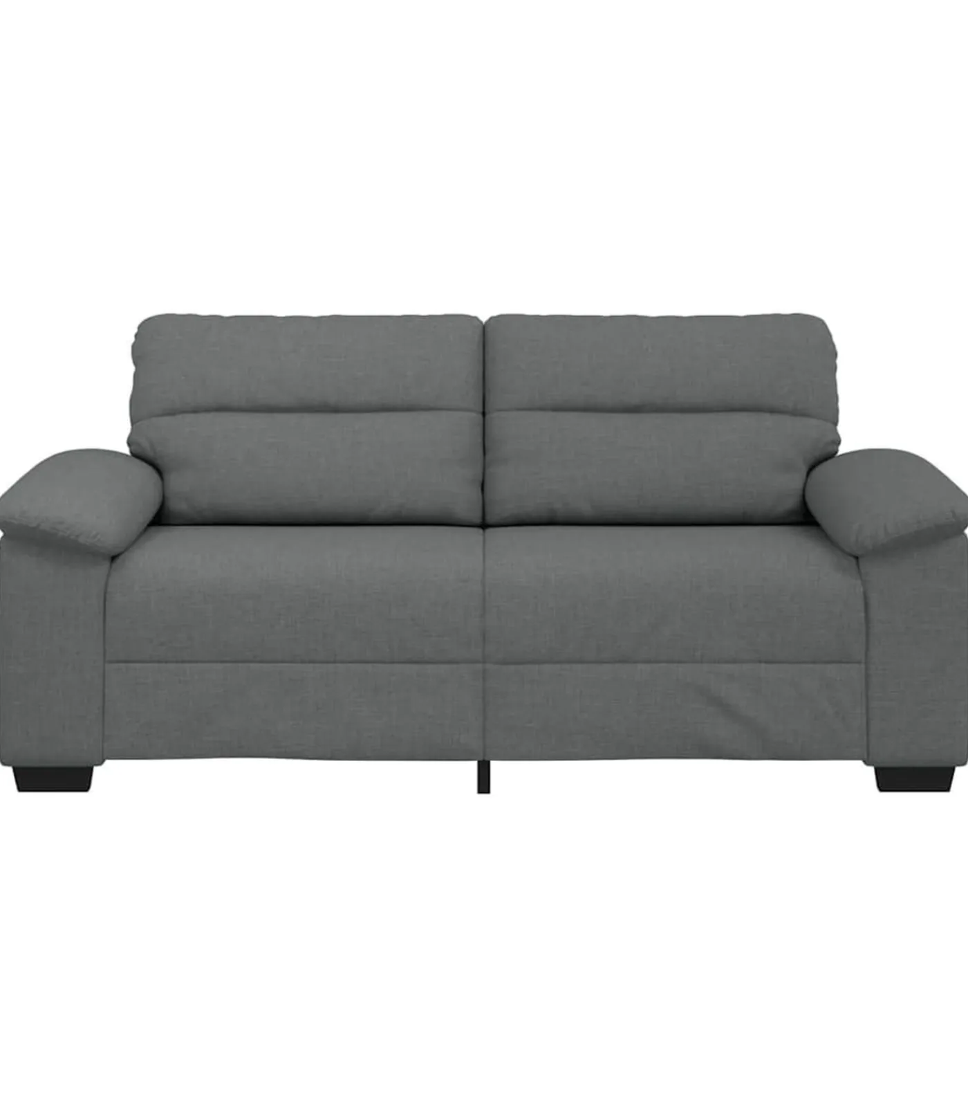 New 2-zitsbank 140 cm stof donkergrijs Zetels