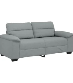 Online 2-zitsbank 140 cm stof lichtgrijs Zetels