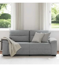 Online 2-zitsbank 140 cm stof lichtgrijs Zetels