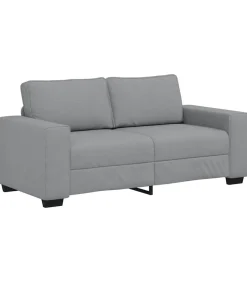 Hot 2-zitsbank 140 cm stof lichtgrijs Zetels