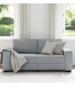 Hot 2-zitsbank 140 cm stof lichtgrijs Zetels