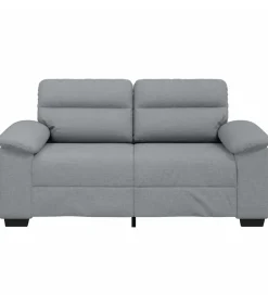 Outlet 2-zitsbank 120 cm stof lichtgrijs Zetels