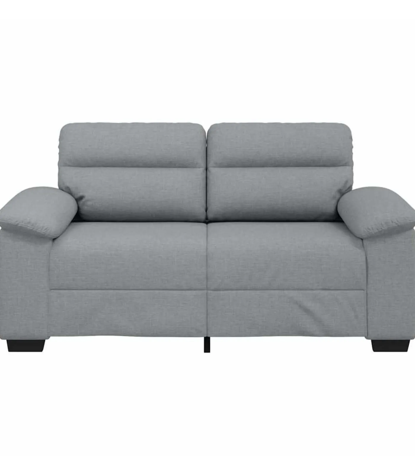 Outlet 2-zitsbank 120 cm stof lichtgrijs Zetels