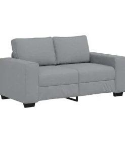 Discount 2-zitsbank 120 cm stof lichtgrijs Zetels