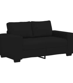 Clearance 2-zitsbank 120 cm stof zwart Zetels