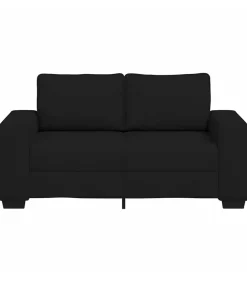 Clearance 2-zitsbank 120 cm stof zwart Zetels