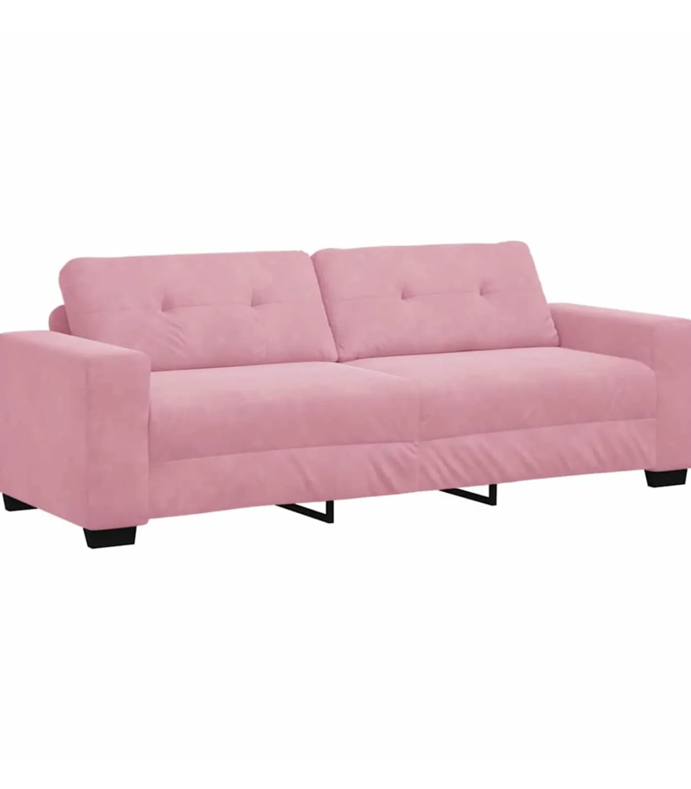 Sale 3-zitsbank roze 180 cm fluweel Zetels