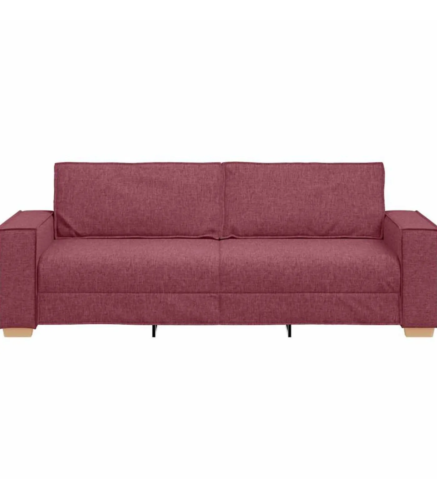 Outlet 3-zitsbank Wijnrood 180 cm Stof Zetels