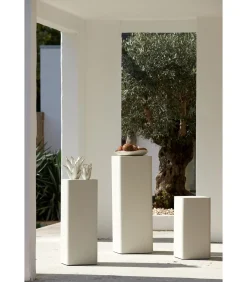 Zuil Alurio - Wit - 35.5x35.5x100cm Vazen