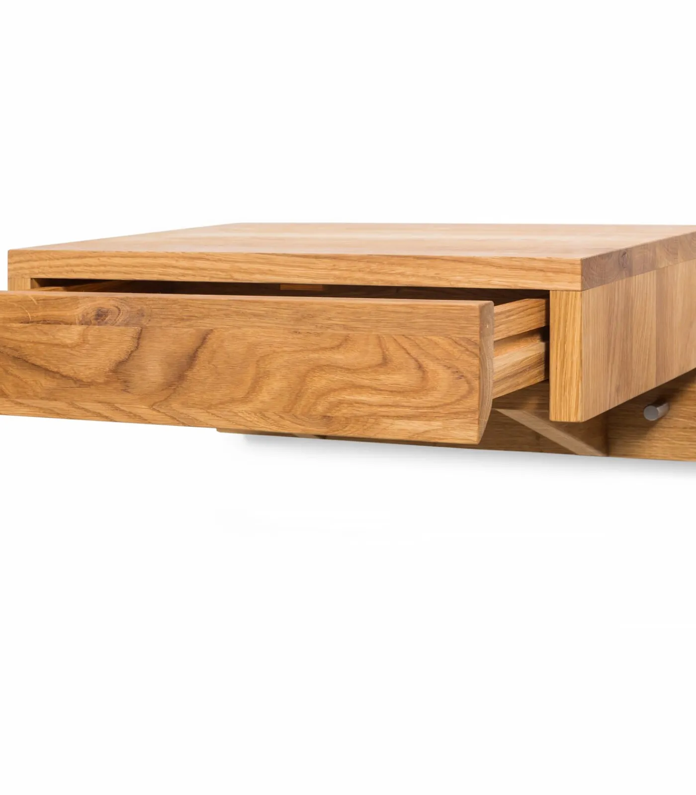 Discount Zwevend Nachtkastje BO in eikenhout Bedden