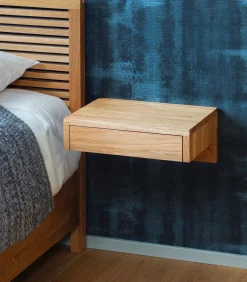 Discount Zwevend Nachtkastje BO in eikenhout Bedden
