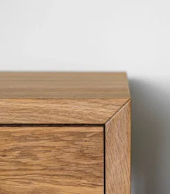 Clearance Zwevend Nachtkastje HUGO in eikenhout Bedden